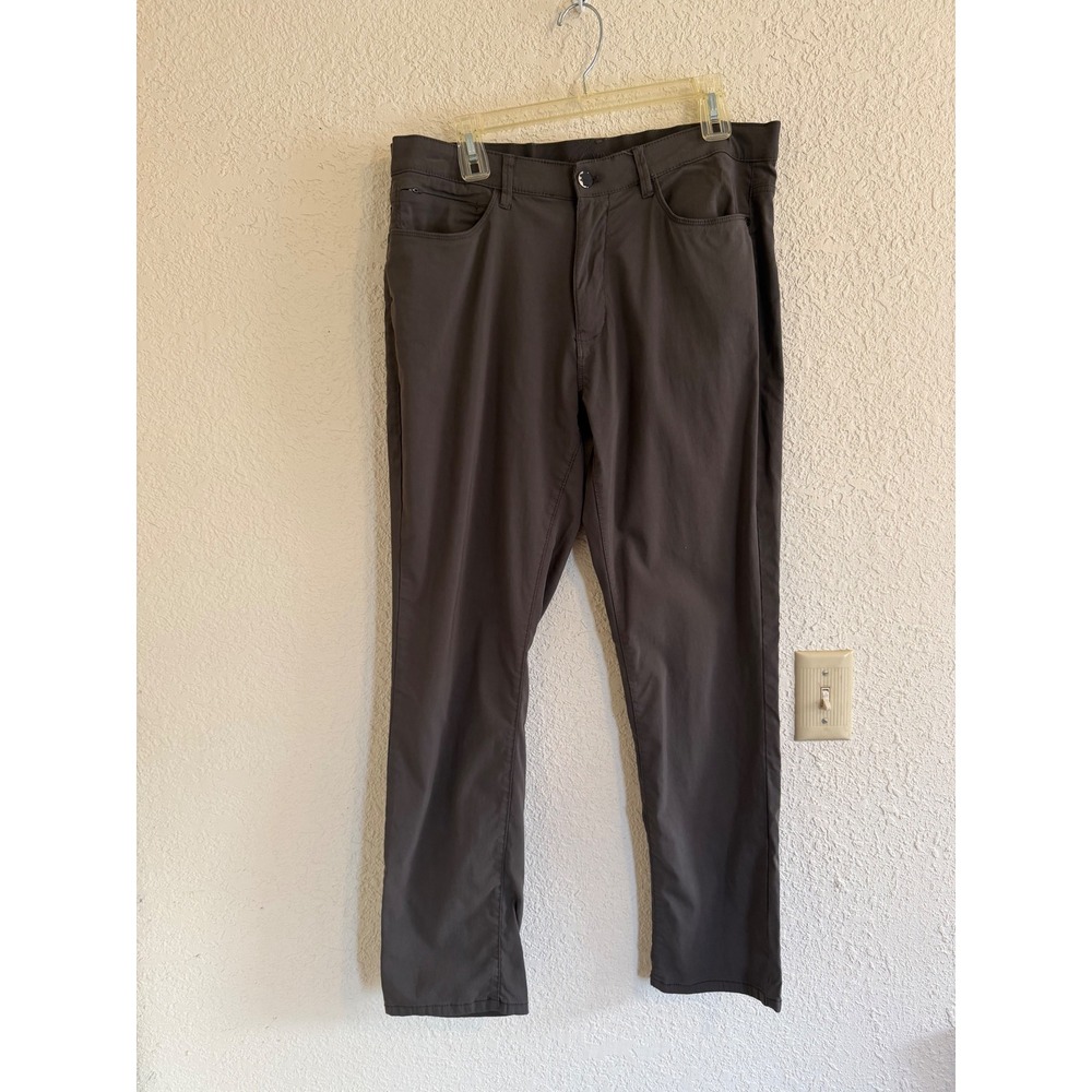 Weatherproof Vintage Mens‎ 36x32 Stretch Tech Pants Dark Gray 5-Pocket Utility